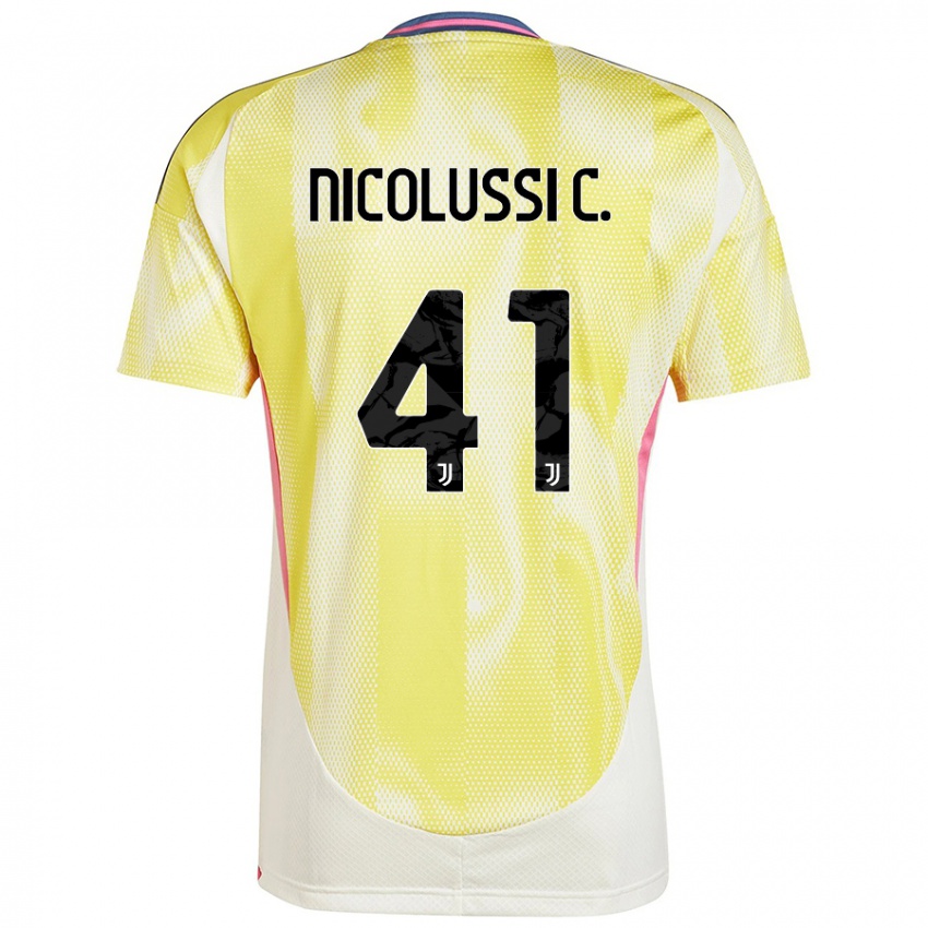 Kinderen Hans Nicolussi Caviglia #41 Zonnig Geel Uitshirt Uittenue 2024/25 T-Shirt