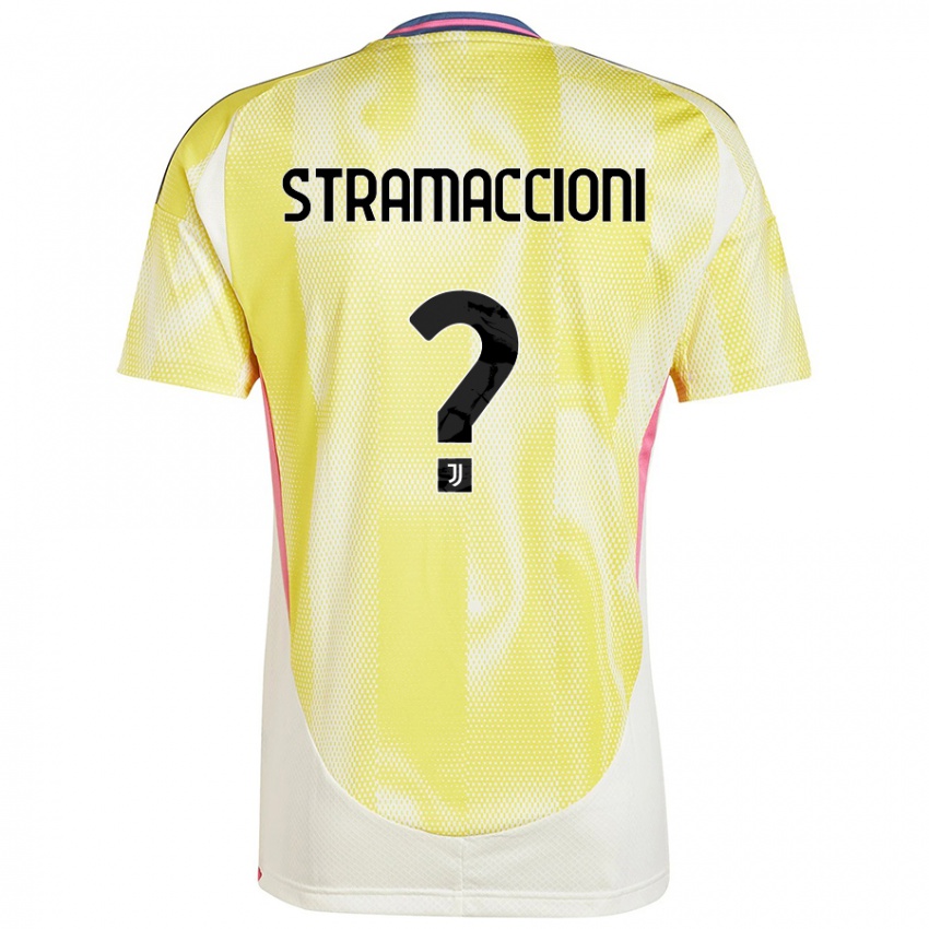 Kinderen Diego Stramaccioni #0 Zonnig Geel Uitshirt Uittenue 2024/25 T-Shirt