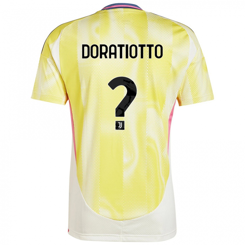 Kinderen Giulio Doratiotto #0 Zonnig Geel Uitshirt Uittenue 2024/25 T-Shirt