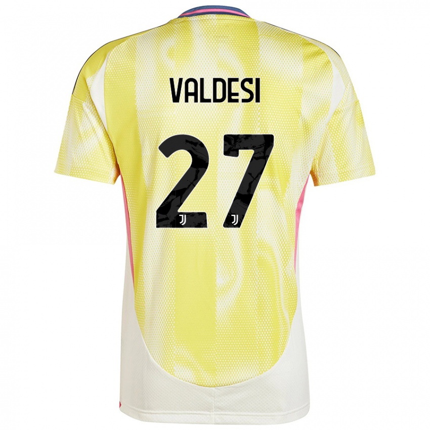 Kinderen Andrea Valdesi #27 Zonnig Geel Uitshirt Uittenue 2024/25 T-Shirt