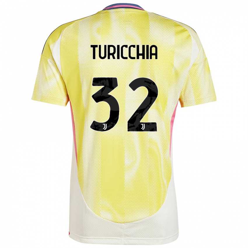 Kinderen Riccardo Turicchia #32 Zonnig Geel Uitshirt Uittenue 2024/25 T-Shirt