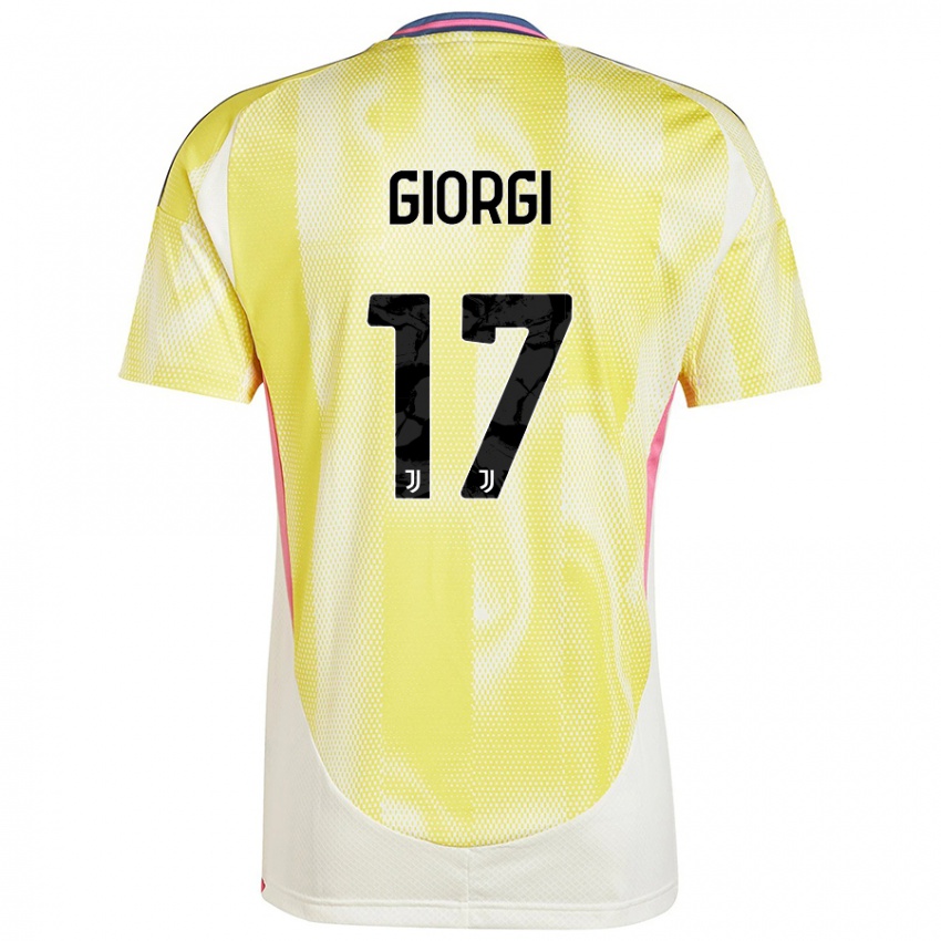 Kinderen Lorenzo Giorgi #17 Zonnig Geel Uitshirt Uittenue 2024/25 T-Shirt