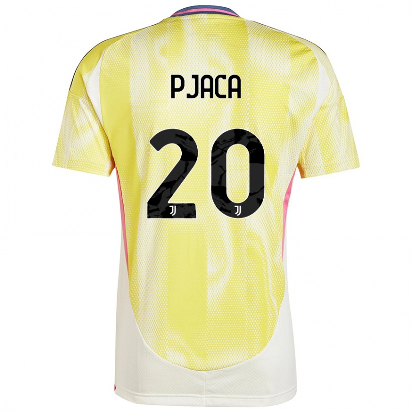 Kinderen Marko Pjaca #20 Zonnig Geel Uitshirt Uittenue 2024/25 T-Shirt