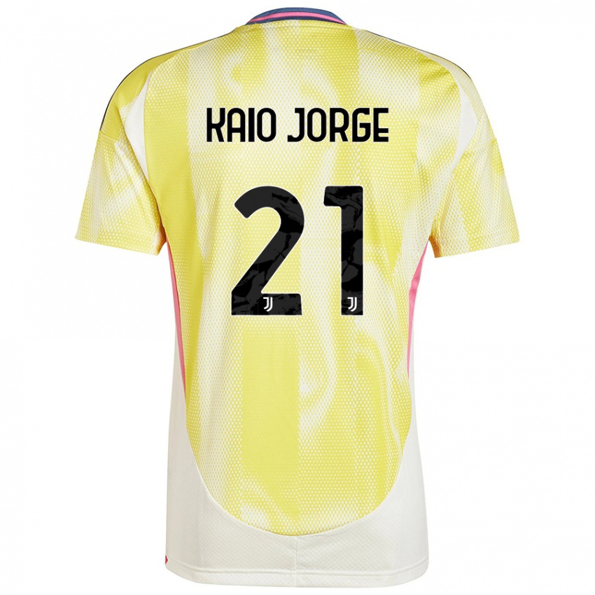 Kinderen Kaio Jorge #21 Zonnig Geel Uitshirt Uittenue 2024/25 T-Shirt