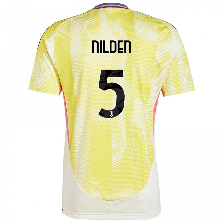 Kinderen Amanda Nilden #5 Zonnig Geel Uitshirt Uittenue 2024/25 T-Shirt