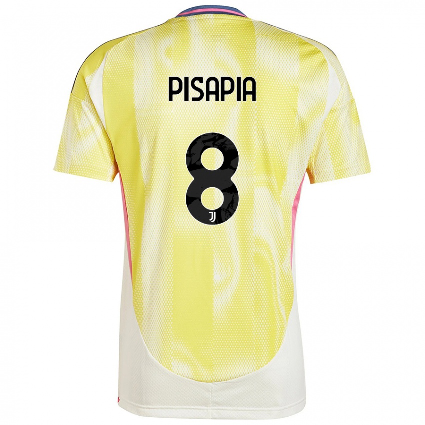 Kinderen Luciano Pisapia #8 Zonnig Geel Uitshirt Uittenue 2024/25 T-Shirt