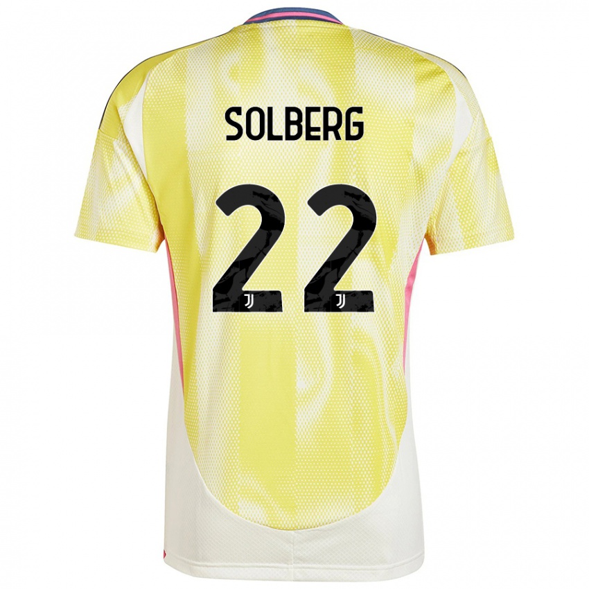 Kinderen Elias Solberg #22 Zonnig Geel Uitshirt Uittenue 2024/25 T-Shirt