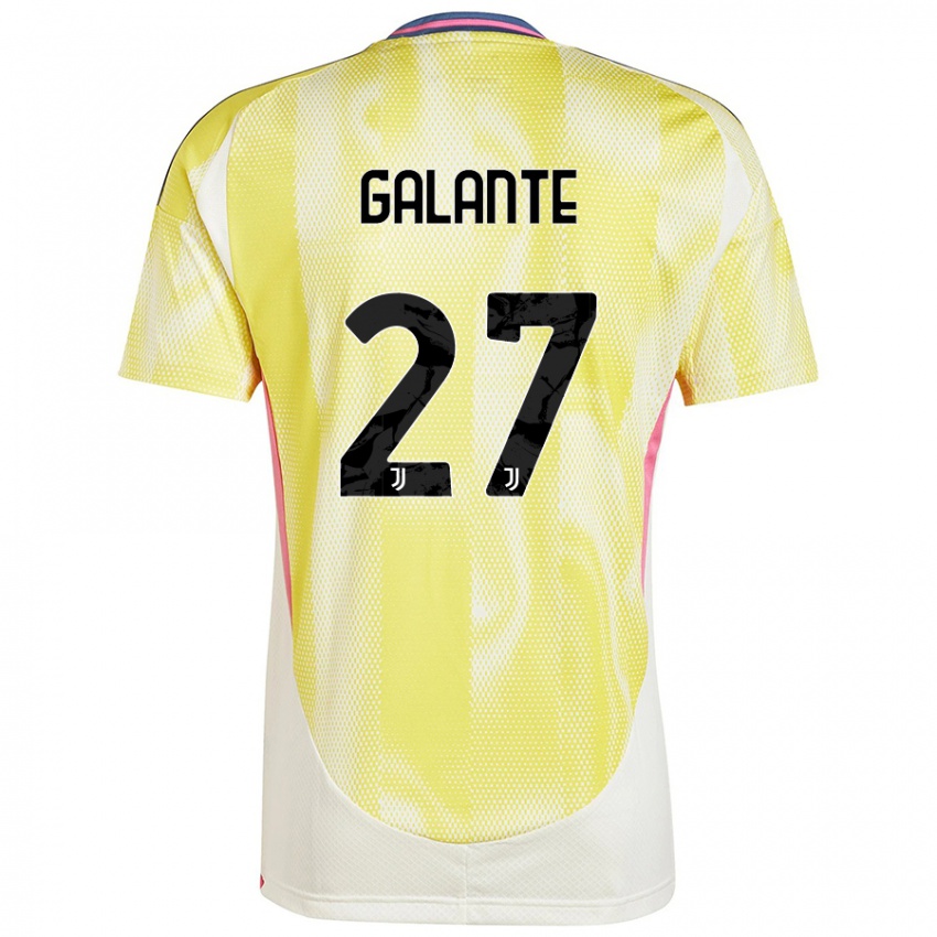 Kinderen Tommaso Galante #27 Zonnig Geel Uitshirt Uittenue 2024/25 T-Shirt