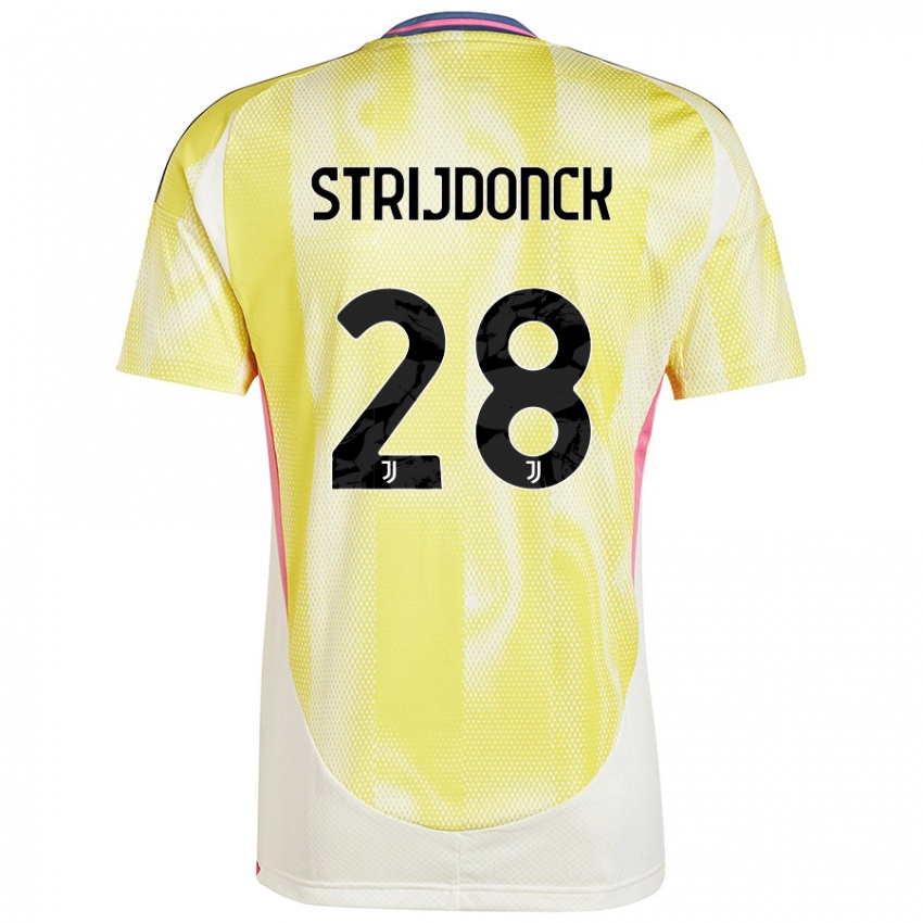 Kinderen Bayron Strijdonck #28 Zonnig Geel Uitshirt Uittenue 2024/25 T-Shirt