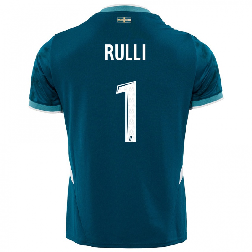 Kinderen Gerónimo Rulli #1 Turkoois Blauw Uitshirt Uittenue 2024/25 T-Shirt