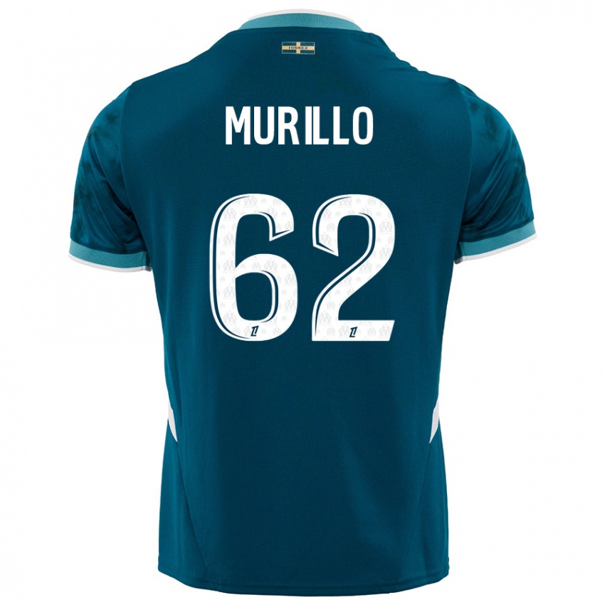 Kinderen Amir Murillo #62 Turkoois Blauw Uitshirt Uittenue 2024/25 T-Shirt