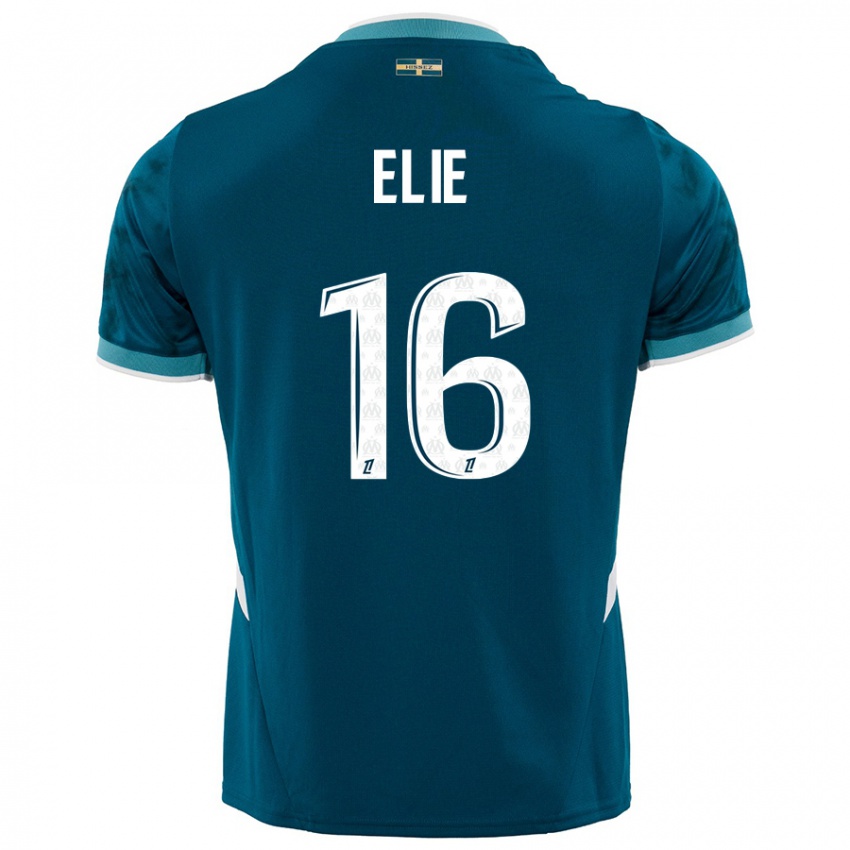 Kinderen Anaïs Elie #16 Turkoois Blauw Uitshirt Uittenue 2024/25 T-Shirt