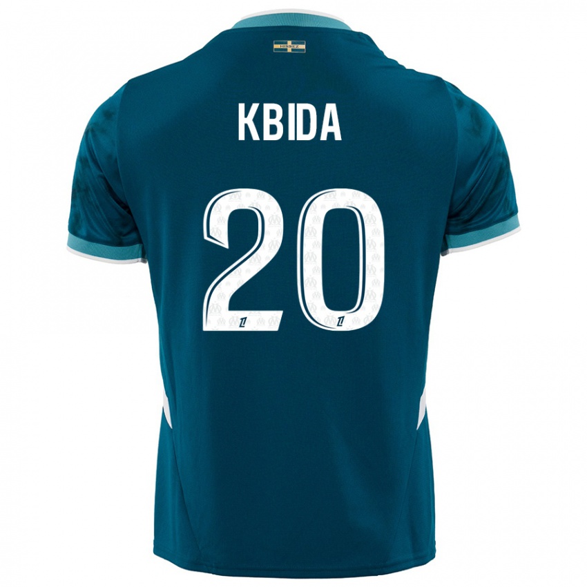 Kinderen Inès Kbida #20 Turkoois Blauw Uitshirt Uittenue 2024/25 T-Shirt