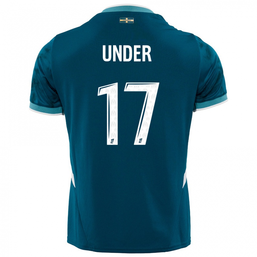 Kinderen Cengiz Under #17 Turkoois Blauw Uitshirt Uittenue 2024/25 T-Shirt