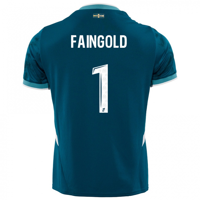 Kinderen Abbie Faingold #1 Turkoois Blauw Uitshirt Uittenue 2024/25 T-Shirt