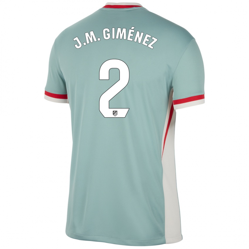 Kinderen Jose Maria Gimenez #2 Lichtbeige Blauw Uitshirt Uittenue 2024/25 T-Shirt