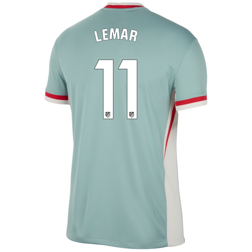 Kinderen Thomas Lemar #11 Lichtbeige Blauw Uitshirt Uittenue 2024/25 T-Shirt