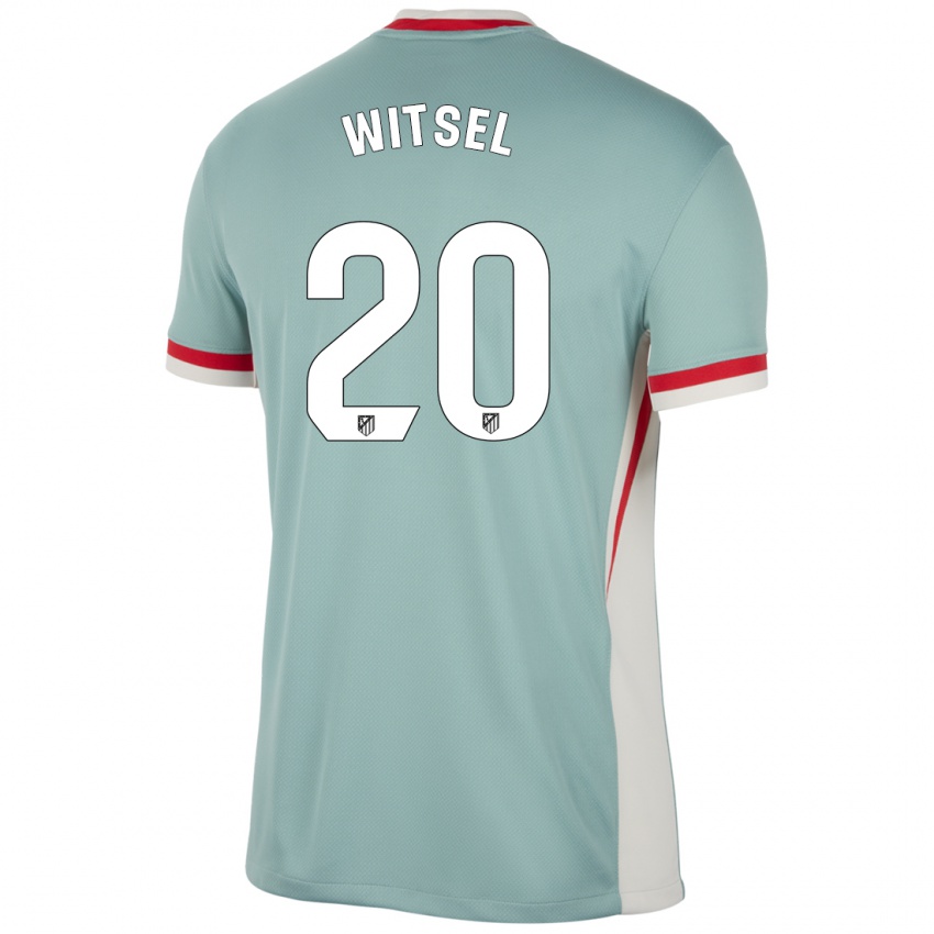 Kinderen Axel Witsel #20 Lichtbeige Blauw Uitshirt Uittenue 2024/25 T-Shirt