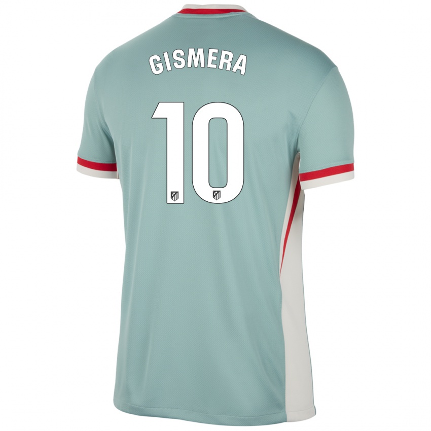 Kinderen Aitor Gismera #10 Lichtbeige Blauw Uitshirt Uittenue 2024/25 T-Shirt