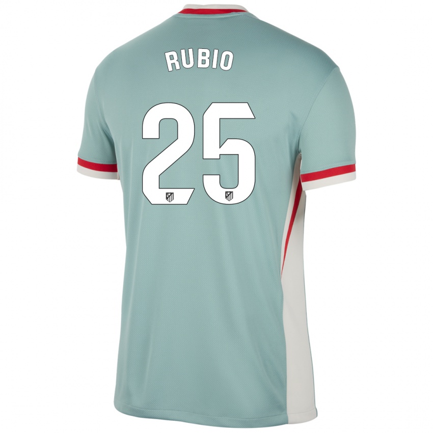 Kinderen Daniel Rubio #25 Lichtbeige Blauw Uitshirt Uittenue 2024/25 T-Shirt