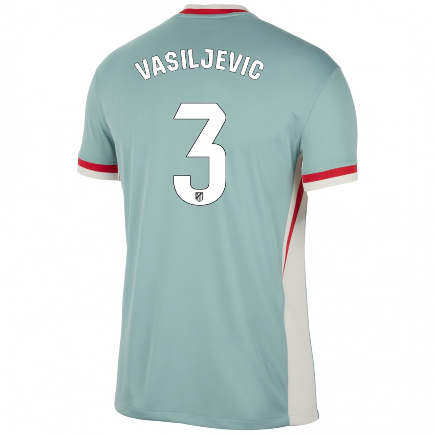 Kinderen Ivan Vasiljevic #3 Lichtbeige Blauw Uitshirt Uittenue 2024/25 T-Shirt