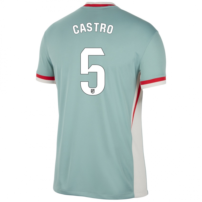 Kinderen Oscar Castro #5 Lichtbeige Blauw Uitshirt Uittenue 2024/25 T-Shirt