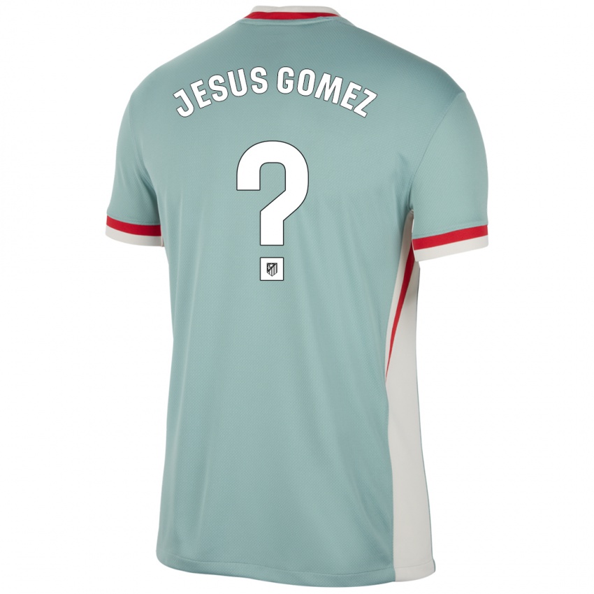 Kinderen Jesus Gomez #0 Lichtbeige Blauw Uitshirt Uittenue 2024/25 T-Shirt