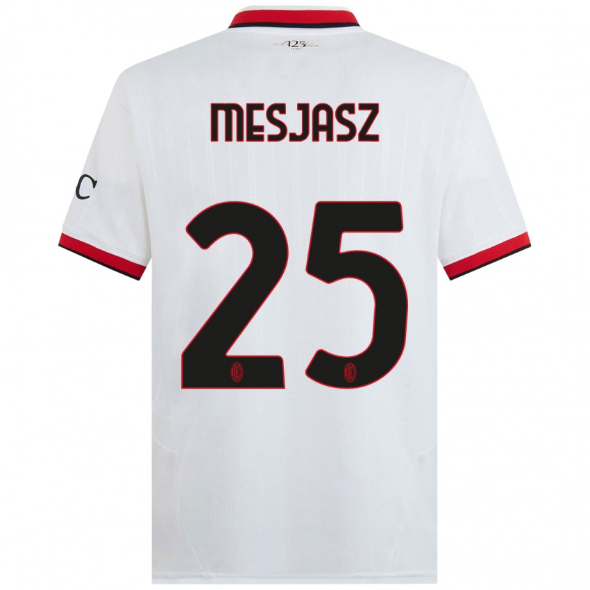 Kinderen Malgorzata Mesjasz #25 Wit Zwart Rood Uitshirt Uittenue 2024/25 T-Shirt