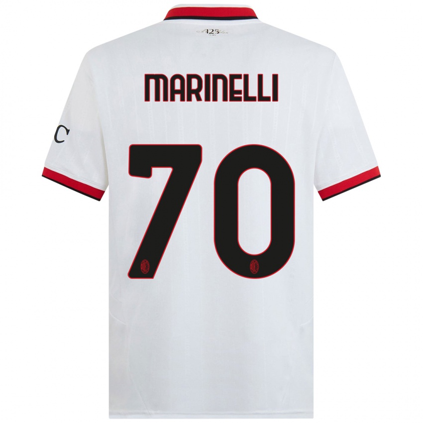 Kinderen Gloria Marinelli #70 Wit Zwart Rood Uitshirt Uittenue 2024/25 T-Shirt