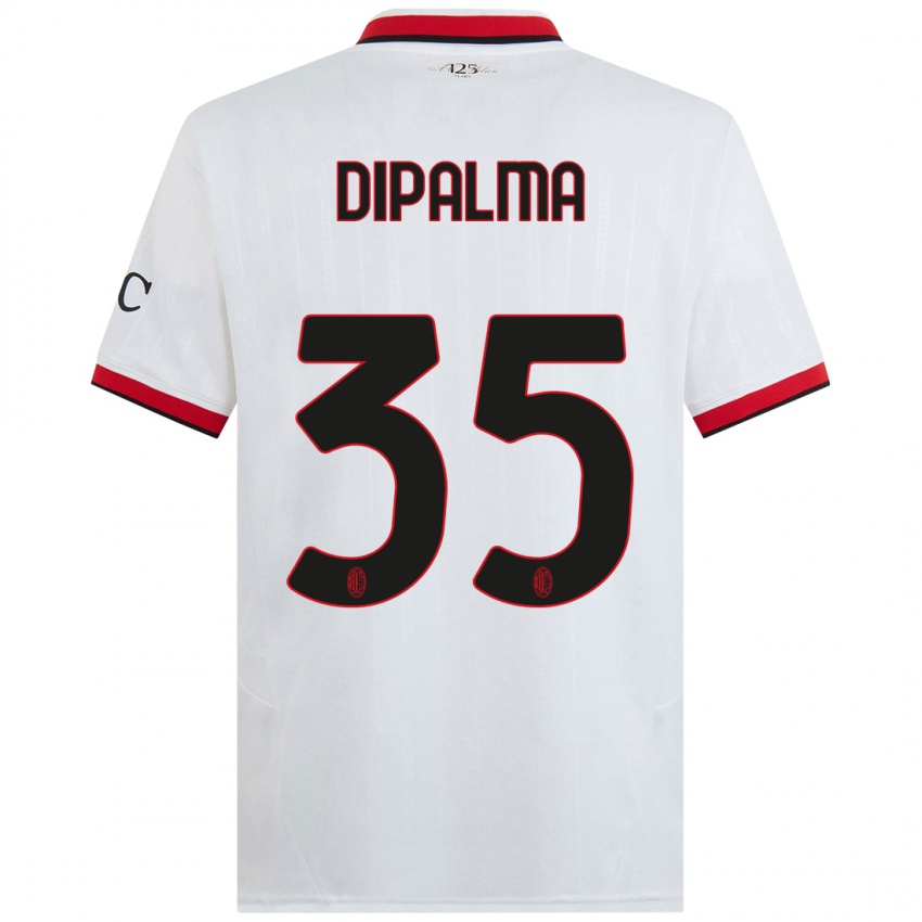 Kinderen Matteo Dipalma #35 Wit Zwart Rood Uitshirt Uittenue 2024/25 T-Shirt