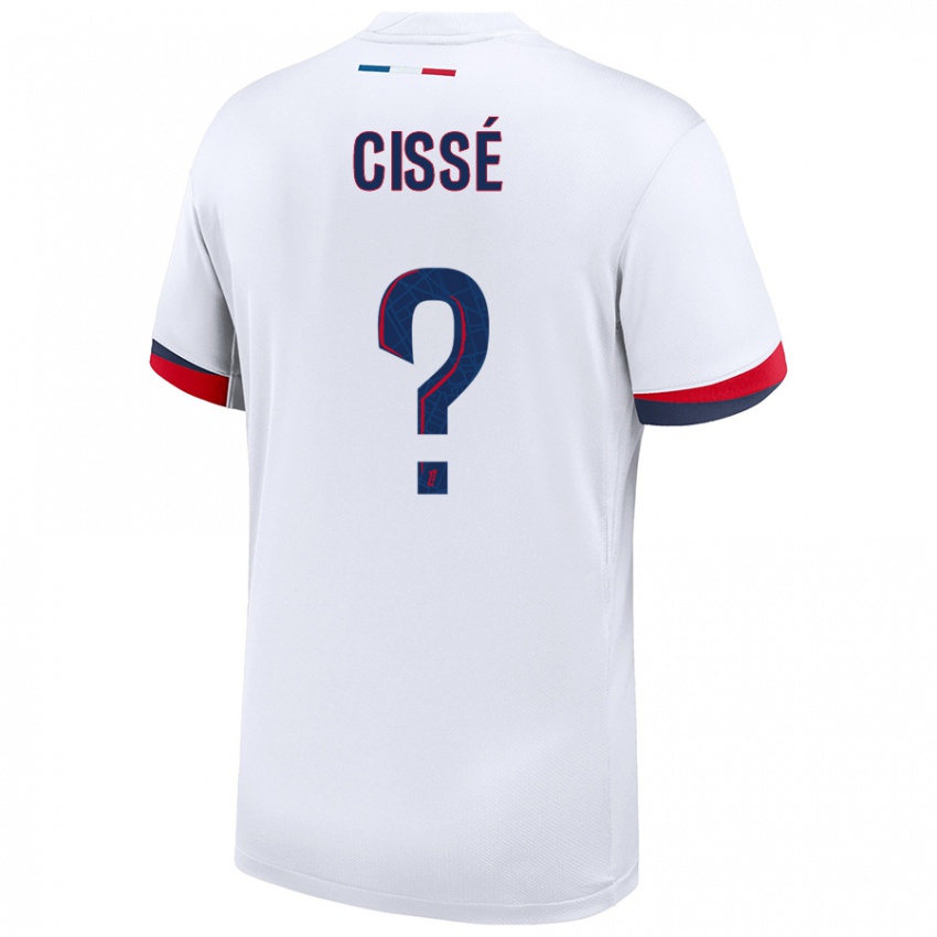 Kinderen Mory Cissé #0 Wit Blauw Rood Uitshirt Uittenue 2024/25 T-Shirt