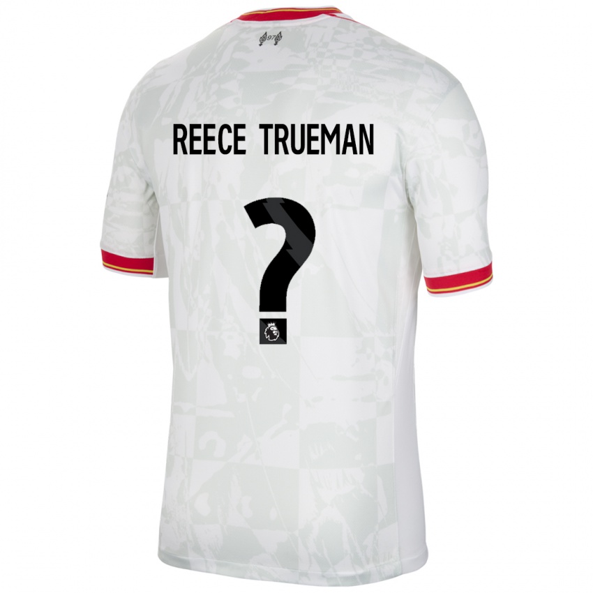 Kinderen Reece Trueman #0 Wit Rood Zwart Thuisshirt Derde Tenue 2024/25 T-Shirt