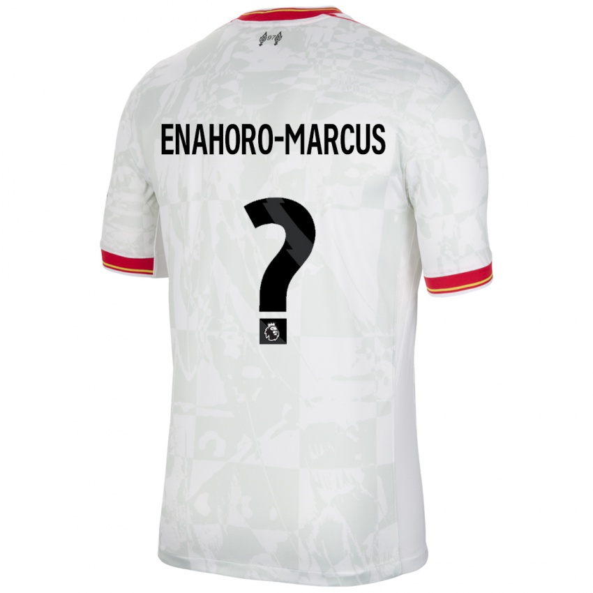 Kinderen Louis Enahoro-Marcus #0 Wit Rood Zwart Thuisshirt Derde Tenue 2024/25 T-Shirt