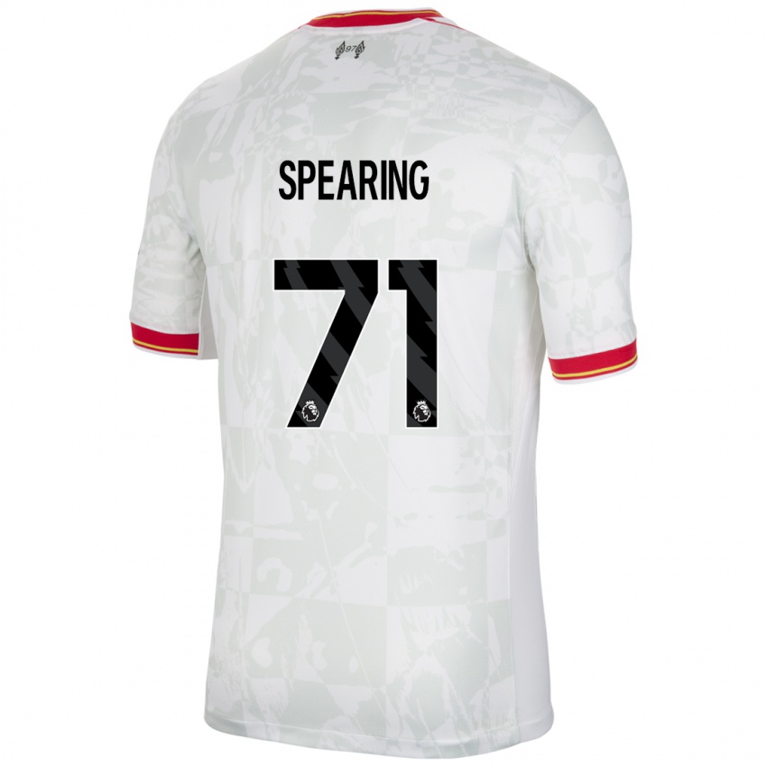 Kinderen Jay Spearing #71 Wit Rood Zwart Thuisshirt Derde Tenue 2024/25 T-Shirt