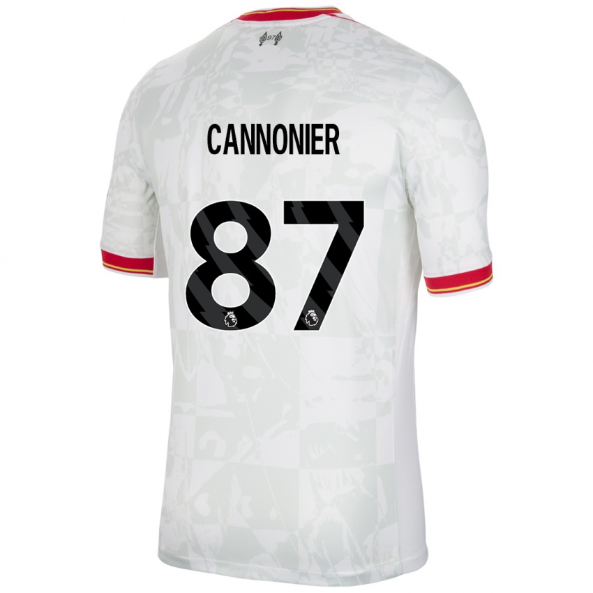 Kinderen Oakley Cannonier #87 Wit Rood Zwart Thuisshirt Derde Tenue 2024/25 T-Shirt