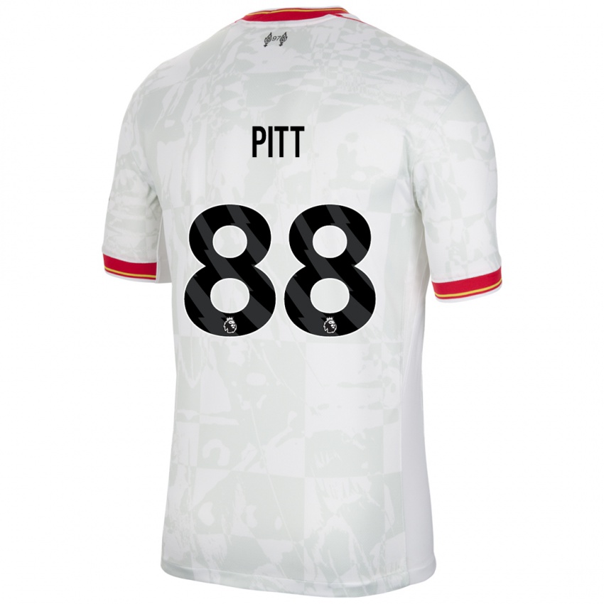 Kinderen Lucas Pitt #88 Wit Rood Zwart Thuisshirt Derde Tenue 2024/25 T-Shirt