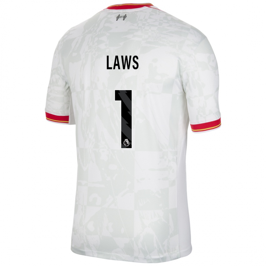 Kinderen Rachael Laws #1 Wit Rood Zwart Thuisshirt Derde Tenue 2024/25 T-Shirt