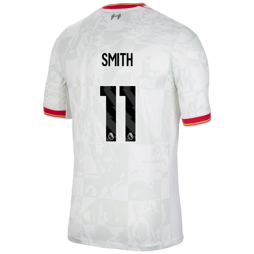 Kinderen Olivia Smith #11 Wit Rood Zwart Thuisshirt Derde Tenue 2024/25 T-Shirt