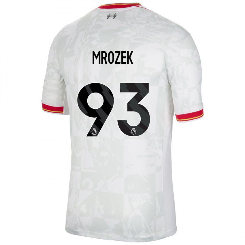 Kinderen Fabian Mrozek #93 Wit Rood Zwart Thuisshirt Derde Tenue 2024/25 T-Shirt