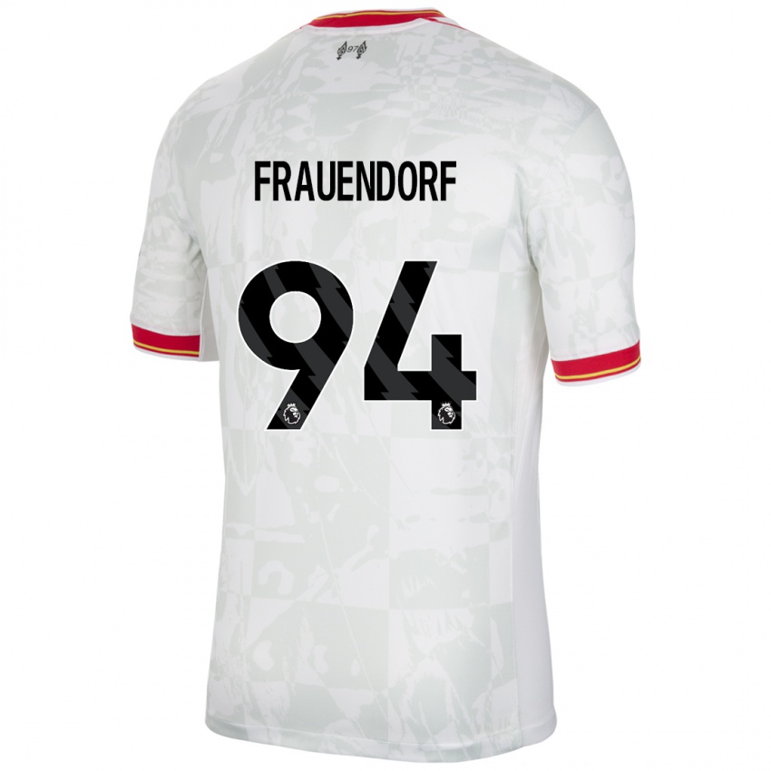 Kinderen Melkamu Frauendorf #94 Wit Rood Zwart Thuisshirt Derde Tenue 2024/25 T-Shirt