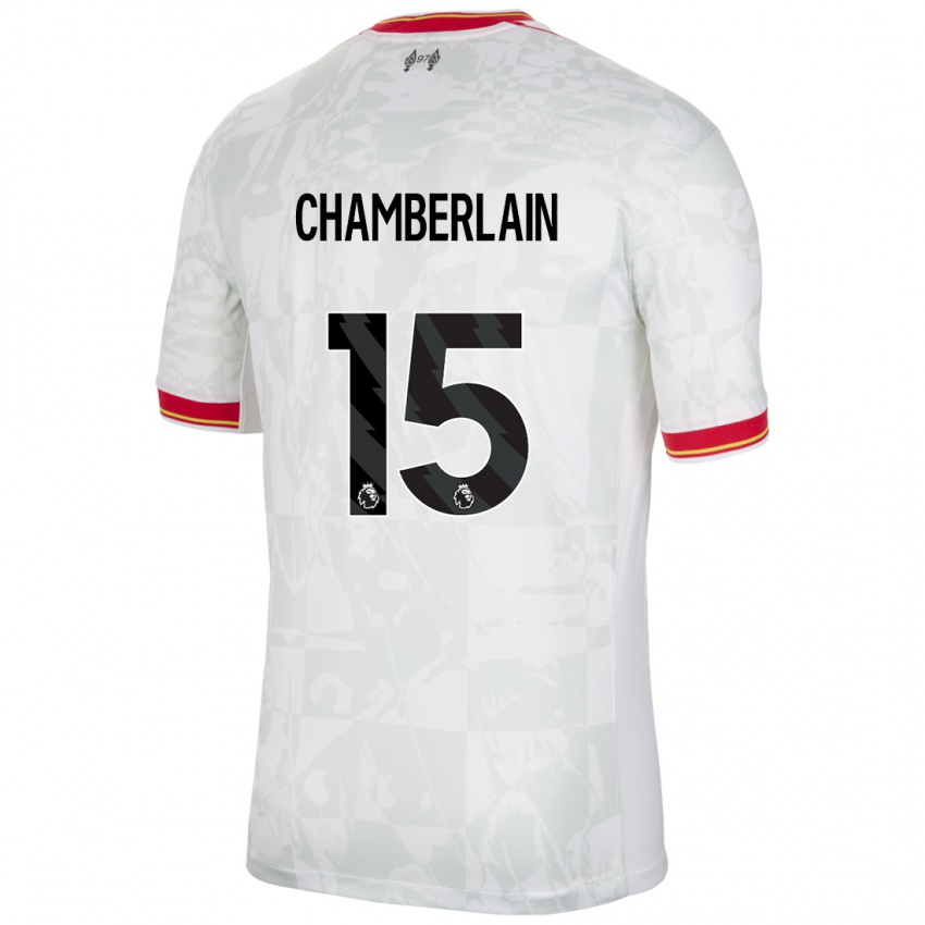 Kinderen Alex Oxlade Chamberlain #15 Wit Rood Zwart Thuisshirt Derde Tenue 2024/25 T-Shirt