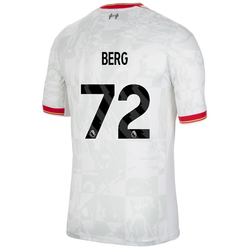 Kinderen Sepp Van Den Berg #72 Wit Rood Zwart Thuisshirt Derde Tenue 2024/25 T-Shirt