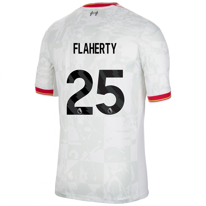 Kinderen Gilly Flaherty #25 Wit Rood Zwart Thuisshirt Derde Tenue 2024/25 T-Shirt