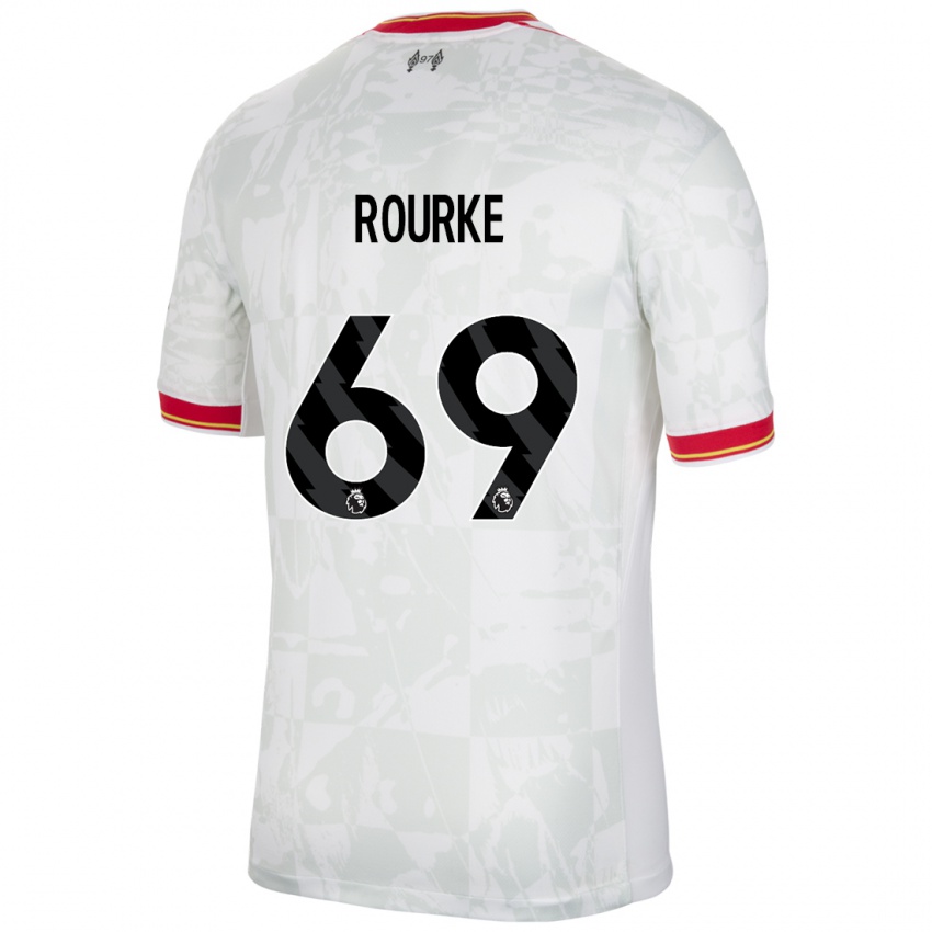 Kinderen Fidel O'rourke #69 Wit Rood Zwart Thuisshirt Derde Tenue 2024/25 T-Shirt