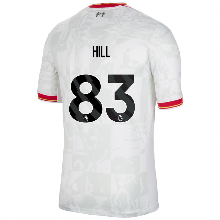 Kinderen Thomas Hill #83 Wit Rood Zwart Thuisshirt Derde Tenue 2024/25 T-Shirt