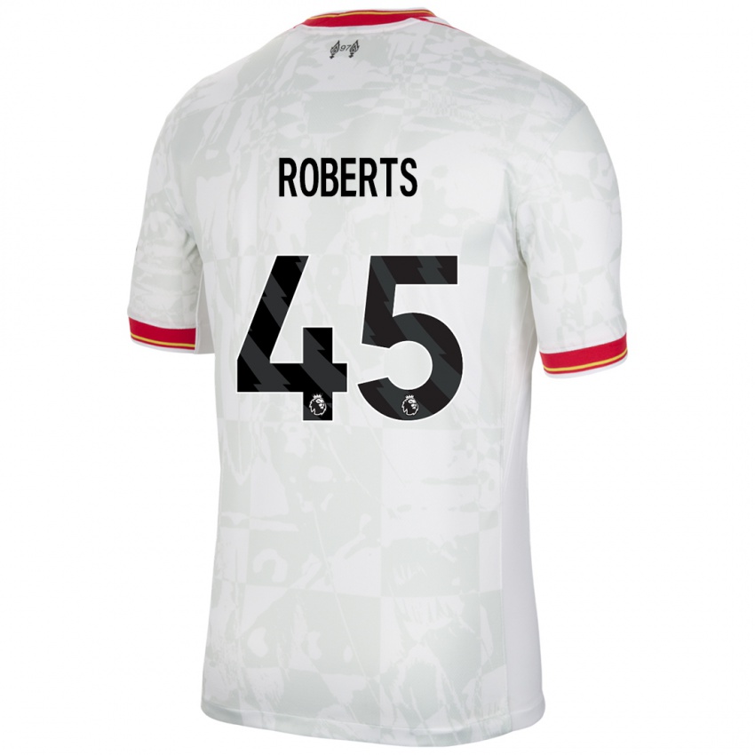 Kinderen Iwan Roberts #45 Wit Rood Zwart Thuisshirt Derde Tenue 2024/25 T-Shirt