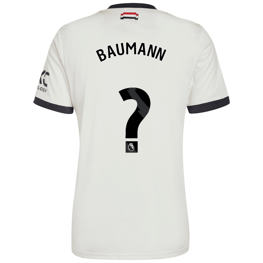 Kinderen Zach Baumann #0 Gebroken Wit Thuisshirt Derde Tenue 2024/25 T-Shirt