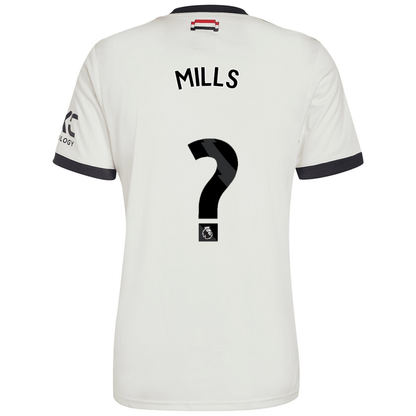 Kinderen Albert Mills #0 Gebroken Wit Thuisshirt Derde Tenue 2024/25 T-Shirt