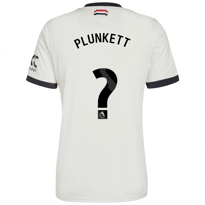 Kinderen Dante Plunkett #0 Gebroken Wit Thuisshirt Derde Tenue 2024/25 T-Shirt