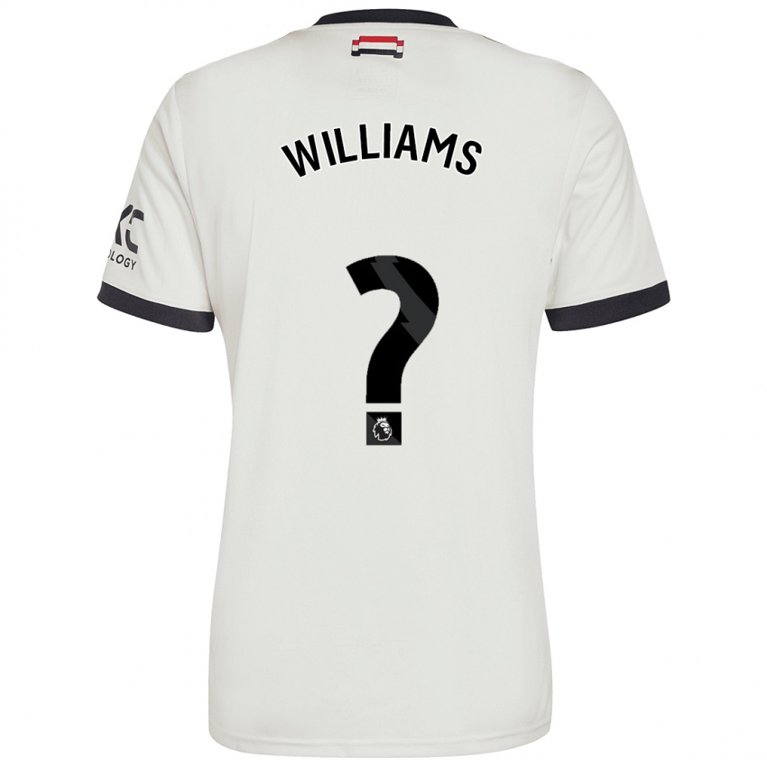 Kinderen Joe Williams #0 Gebroken Wit Thuisshirt Derde Tenue 2024/25 T-Shirt